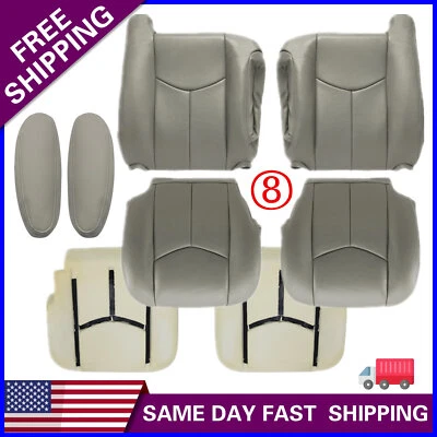 Fit For 2003-2006 Chevy Tahoe Suburban Both Side Seat Cover & Foam Cushion Gray - Image 1 of 4