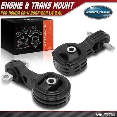 2Pcs Engine Torque Strut Mount for Honda CR-V 2007 2008 2009 2010 2011 L4 2.4L - Image 1 of 4