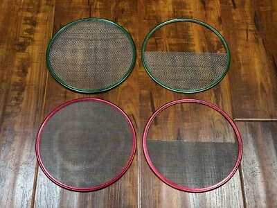 Juego de (4) 6-5/8" Difusión de Alambre de Acero Inoxidable Doble Doble Media Malla Completa Foto 1 de 4