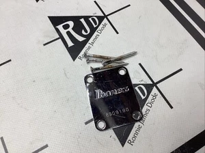 Ibanez Korea Electric Guitar Chrome Neck Plate w/ Screws 1.5X 2” - Picture 1 of 1