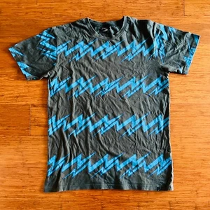 O'Neill Grey Blue Lightning Bolt Short Sleeve Tee T-Shirt Mens M - Picture 1 of 17