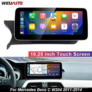 For Mercedes Benz C W204 2011-2014 10.25'' Car Media Screen Carplay Stereo Radio - Picture 1 of 12