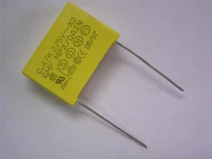 25 ITW Paktron 474K275X2 .47uF 275VAC X2 Polypropylene Box Capacitors - Picture 1 of 1