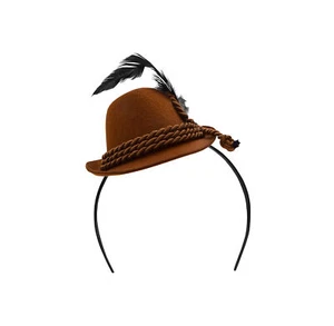 Adult Mini Oktoberfest Hat Headband Lederhosen Costume German Alpine Hat - Picture 1 of 17