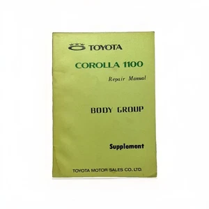 Toyota Corolla 1968-1969 OEM Body Shop Service Repair Manual Maintenance Guide - Picture 1 of 6