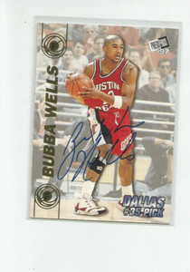 1997 PRESS PASS DOUBLE THREAT AUTOGRAPHS #30A BUBBA WELLS