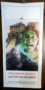 ORIGINAL ITALIAN MOVIE POSTER PLAYBILL TERROR Norman J. Warren DELIRIUM HOUSE - Picture 1 of 2