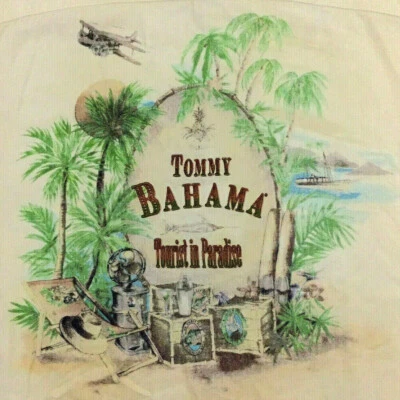 Tommy Bahama Tourist in Paradise Hombres Camisa Hawaiana Vacaciones Playa Botón Papá XL Foto 1 de 4