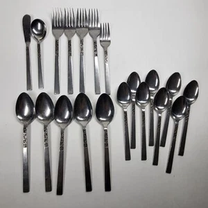 Rogers Stanley Roberts Dorette Edelstahl Besteck Set 20 Stck. Vintage MCM Löffel - Bild 1 von 11
