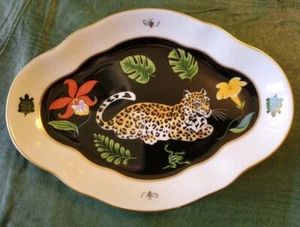 Lynn Chase Piatto Foglia Jaguar Jungle 7" X 5" - Foto 1 di 2