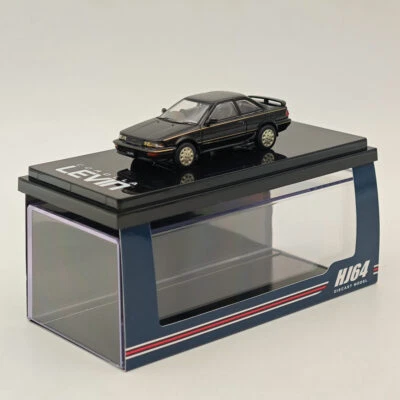 Hobby Japan 1/64 Toyota COROLLA LEVIN GT APEX Limited AE92 Black Metallic Model - Photo 1/4