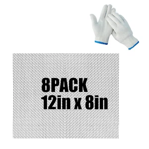 20 Mesh 304 Stainless Steel Mesh Screen - 8PCS 12"X8"(30Cmx21Cm) Fine Wire Mesh - Picture 1 of 12