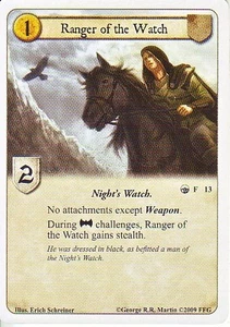 3 x Ranger of the Watch AGoT LCG 1.0 Game of Thrones Wolves of the North 13 - Picture 1 of 1