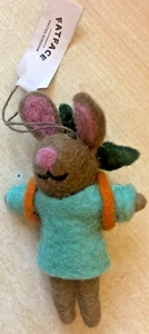 BNWT New Fat Face Hanging Easter Decoration - Felt Bunny 11cm - Picture 1 of 5