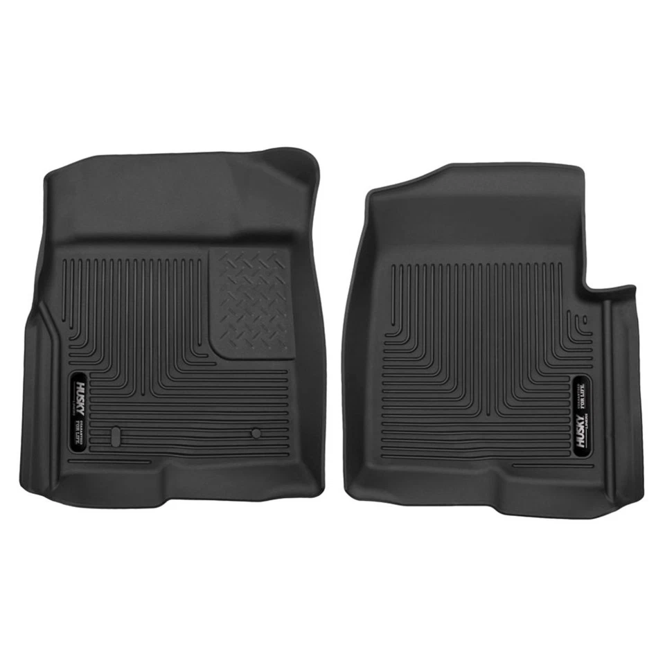 Husky X-Act Contour Rubber DuraGrip First Row Floor Liners for 09-14 Ford F-150 Foto 1 de 4
