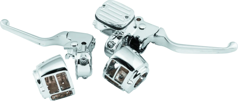 Bikers Choice se adapta a 96-06 Big Twin 96-03 XL con cilindro maestro de 9/16 diámetro cromado Foto 1 de 1