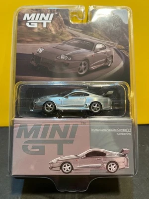 1/64 MINI GT CHASE CAR CHROME TOYOTA SUPRA VEILSIDE COMBAT V-II GREY - Image 1 of 2