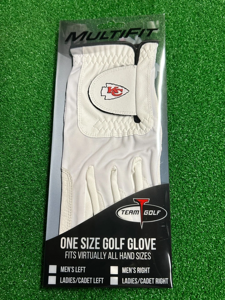 Guante de golf Kansas City Chiefs Team Golf EE. UU. adulto talla única para golfista derecho Foto 1 de 2