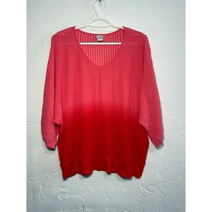 Chicos ombre plisado dolman manga mujer XXL romántico vacaciones carrera dinero antiguo - Imagen 1 de 7