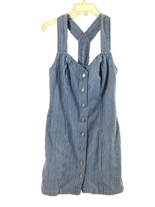 Abito completo Paris Sport Club junior 7 blu bianco righe denim maglione con bottoni - Foto 1 di 9