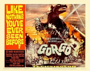 GORGO 1961 LONDON WIRD IM ZORN ZERSTÖRT #1 - 11 x 14 LOBBY TITELKARTE - Bild 1 von 1