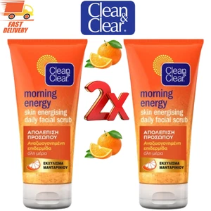 Clean & Clear Morning Energy Exfoliating Facial Scrub 150ml / 5.10oz (Pack of 2) - Picture 1 of 9
