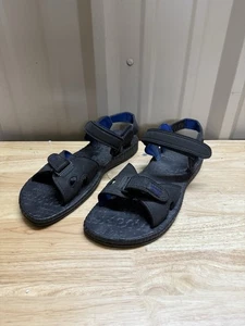 Cross Trekkers Sandals Men's 13 Black Synthetic Sport Hiking Outdoor Free Ship! - Picture 1 of 13