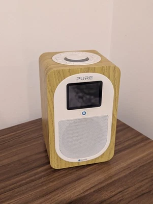 Unit only - Pure Evoke H3 Portable Digital Radio With Bluetooth - Oak wood - Image 1 of 4