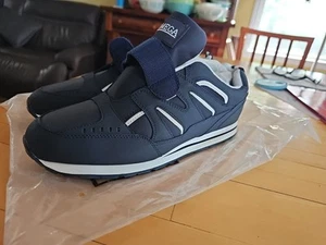 Omega Comfort Zone Scarpe Ortopediche Atletiche Blu/Bianco Taglia 9 3E Uomo Nuove - Foto 1 di 11