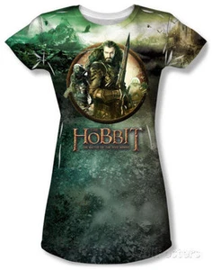 HOBBIT -Battle of 5 Armies-Dwarves - All-Over Front Print Juniors T-Shirt-Med  Z - Picture 1 of 2