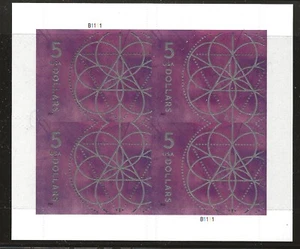 US Scott #5701, Plate Block #B1111 2022 Floral Geometry $5 VF MNH - Picture 1 of 1