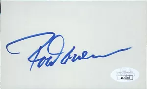 Rod Carew Minnesota Twins Signed 3x5 Index Card JSA Authenticated - Picture 1 of 2