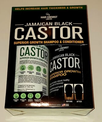 Champú y acondicionador Hair Chemist Jamaican Black Ricino Crecimiento Superior Foto 1 de 4