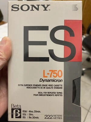 Sony - ES L-750 Dynamicron Betamax Blank Tape - New Sealed Beta - Image 1 of 3