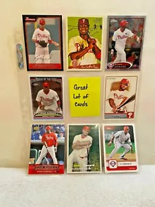 Ryan Howard ⚾ SUPER LOT ⚾ with (8) Philadelphia Phillies MLB baseball cards - Picture 1 of 2