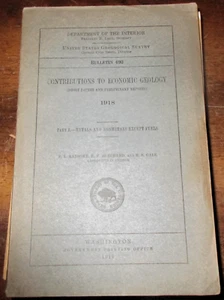 GEOLOGIE BERGBAU 1919 ERZVORKOMMEN BUTTE MONTANA OPHIR UTAH PHEONIX MTS ARIZONA - Bild 1 von 1