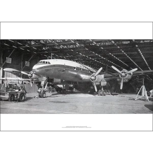 Lufthansa Lockheed Sup. Constellation Art Print - Factory Rollout Multi Sizes EE - Picture 1 of 3