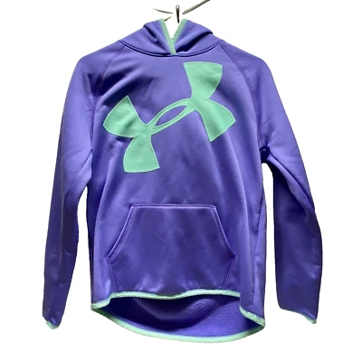 Under Armour Storm 1 Sudadera con Capucha Adolescente Juvenil YXL Púrpura Equipo Frío Calce Suelto Cola Caída Foto 1 de 4