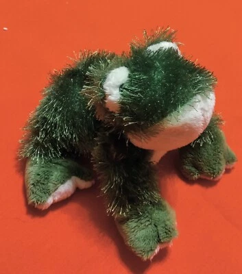 Marca Ganz: Cheektowaga, NY - Peluche Auténtico, Rana Lil' Kinz Verde/Blanco; HS001 Foto 1 de 2
