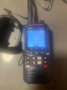 Standard Horizon HX890 Handheld VHF Radio with MH-73A4B Speaker Free Shipping - Photo 1/7