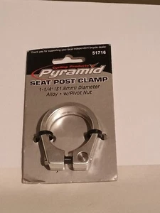 5 - BIKE SEAT POST CLAMP 31.8 Mm- ONLY 21 G Silver NEW Free Shipping - Picture 1 of 8