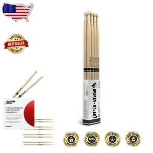 Premium Shira Kashi Oak 5B Drumsticks with Oval Tip - 4 Pairs Special Offer! - Picture 1 of 7