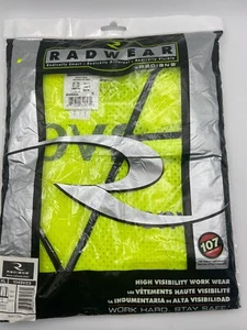 XL Radwear Radians High Visibility Safety Men Reflective Work Vest - Picture 1 of 3