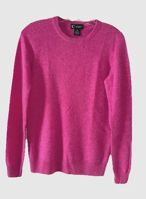 Suéter BLOOMINGDALES Talla XS 100% Cachemira Cuello Redondo Rosa NUEVO SIN ETIQUETA B75 Foto 1 de 3