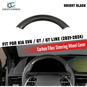 1 pieza cubierta real de fibra de carbono para Kia EV6 GT GT Line 2021-2024 - Imagen 1 de 8
