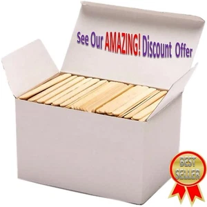 Wooden Lollipop Sticks lolly Natural Craft Crafts Lollies Ice Pops 10 to 10000 - Picture 1 of 23