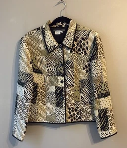 Maggy L Silk Jacket   Safari Print. Size 16  - Picture 1 of 10