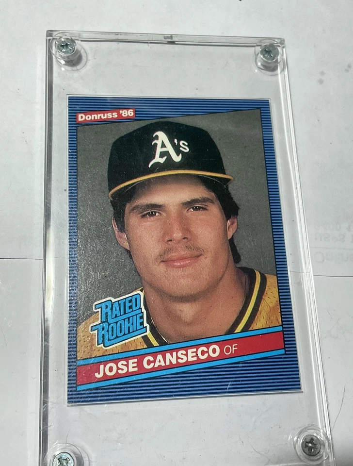 1986 年 Donruss 评级新秀 Jose Canseco #39 新秀 RC 状况完好 螺钉架 — 第 1/4 张图片