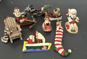 Lote De Playa Pesca Papá Noel Navidad Adornos Moto Silla Medias - Imagen 1 de 7