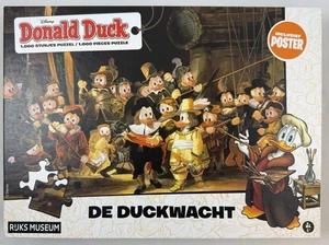 Disney Donald Duck Puzzle 1000 Teile Duckwacht Nachtwache Duckwache Rijksmuseum - Bild 1 von 4
